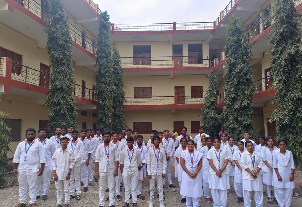 students standing
